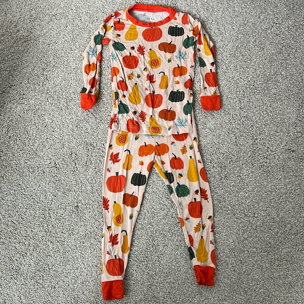 Little Sleepies two piece pajama set pumpkins and gourds 18-24 months